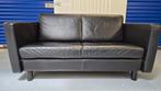 Zwarte leren Touche 2 zits design bank direct beschikbaar!!, Ophalen, Modern design, Gebruikt, 150 tot 200 cm