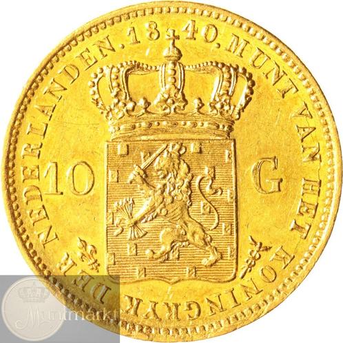 Nederland - Gouden tientje / 10 gulden 1840 Willem I, Postzegels en Munten, Munten | Nederland, Losse munt, 10 gulden, Koning Willem I