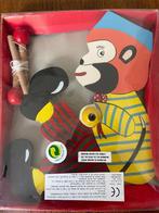 "Aapje met Trapeze van Hout" Nieuw in de Verpakking, Ophalen of Verzenden, Nieuw, Wanddecoratie