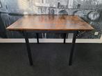 Tafel - Inklapbare eettafel - Bruin/Zwart - 2 tot 4 pers., Ophalen, 100 tot 150 cm, 50 tot 100 cm, Zo goed als nieuw