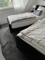 Luxe Pullman boxspring met luchtinstelling - Zwart, Ophalen of Verzenden, Zo goed als nieuw, Zwart