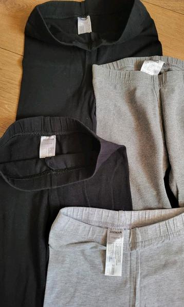 6x meisjes leggings Zeeman 110/116 z.g.a.n. beschikbaar voor biedingen