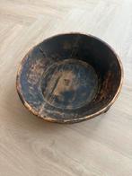 Houten Schaal - Decoratief en Authentiek, Gebruikt, Schaal, Rond, Ophalen of Verzenden