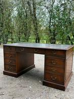 Antiek Bureau met Leren Inleg, Ophalen of Verzenden