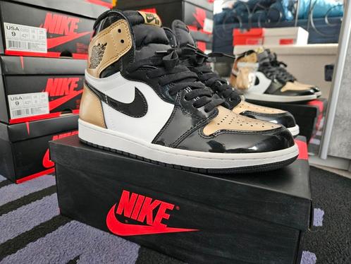 Nike air jordan 1 high OG " Gold toes" 42.5, Kleding | Heren, Schoenen, Zo goed als nieuw, Sneakers of Gympen, Overige kleuren