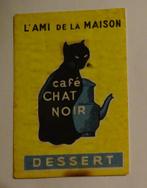 Lucifers Etiketje    CAFË   CHAT NOIR   DESSERT, Verzenden, Gebruikt, Luciferdoosjes of -merken