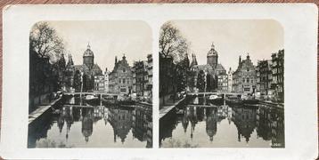 Raumbild stereofoto ACHTERBURGWAL Amsterdam 1930 beschikbaar voor biedingen