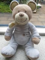 Beer merk Nicotoy licht blauw velours meet ca 34 cm totaal, Ophalen of Verzenden, Zo goed als nieuw, Beer