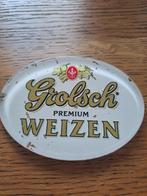 Grolsch premium Weizen bier ovale taplens, Verzamelen, Biermerken, Ophalen of Verzenden, Gebruikt, Overige typen, Grolsch