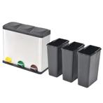 3 Vuilnisbakken afvalbakken afval scheiden 54L GRATIS BEZORG, Huis en Inrichting, Met pedaal, Verzenden, Nieuw, 40 liter of meer