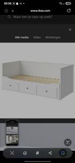Ikea Hemnesbedbank, Huis en Inrichting, Slaapkamer | Bedden, Ophalen, Gebruikt, Eenpersoons, Wit