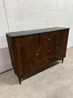 Wandkast Japandi Mangohout Marmer Dressoir, Ophalen of Verzenden, Zo goed als nieuw, X, Minder dan 100 cm