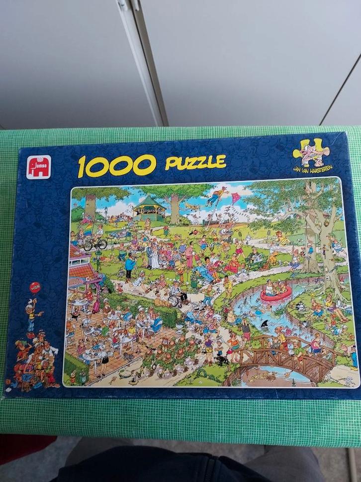 te koop: 3 Jan van Haasteren puzzels, Hobby en Vrije tijd, Denksport en Puzzels, Gebruikt, Legpuzzel, 500 t/m 1500 stukjes, Ophalen