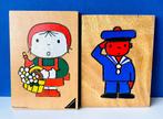 Oude puzzels Dick Bruna/Roodkapje en De matroos, Ophalen of Verzenden, Meer dan 50 stukjes, Gebruikt, Van hout