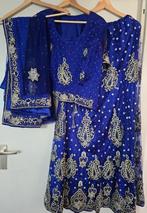 Royal blauwe Indiase jurk, Kleding | Dames, Blauw, Maat 42/44 (L), Zo goed als nieuw, Ophalen