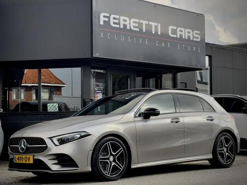 Mercedes-Benz A-Klasse 180 AUT7 AMG-LINE PANODAK LEDER NAVI, Auto's, Mercedes-Benz, Te koop, A-Klasse, ABS, Achteruitrijcamera