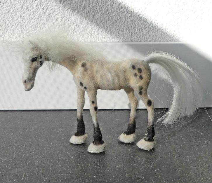 Pippi Langkous paard Knabstrupper Witje vintage paardenbeeld, Verzamelen, Poppetjes en Figuurtjes, Gebruikt, Ophalen of Verzenden