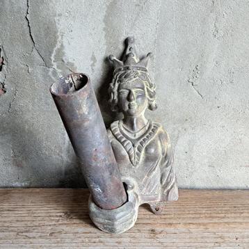 1x Gietijzeren vlaggenstokhouder 25x12cm 2-delig *Etage3* beschikbaar voor biedingen