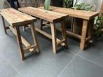 Krukje bank railway uit Bali sloophout driftwood old teak, Verburgt Vintage, Nieuw, Ophalen of Verzenden, https://verburgtvintage.nl/#contact