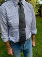 Burberry das 100% zijde donker grijs izgs, Kleding | Heren, Stropdassen, Ophalen of Verzenden, Met patroon, Grijs, Gedragen