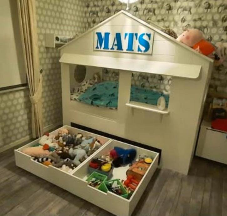 Woood huisjes bedstee, Kinderen en Baby's, Kinderkamer | Bedden, Ophalen