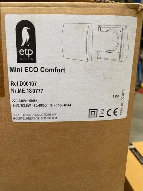 Ventilatie - mini eco comfort 60m³/h, Doe-het-zelf en Verbouw, Gereedschap | Overige machines, Nieuw, Ophalen