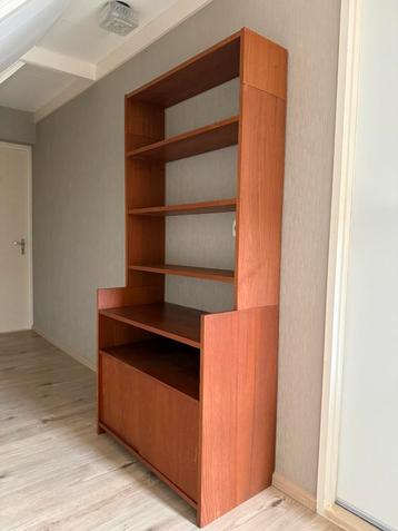 Vintage teakhouten KLM kast met schuifdeuren Cadovius beschikbaar voor biedingen
