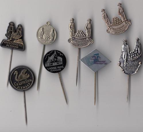 Verzameling Alkmaar speldjes de Kaasdragers Kaas, Verzamelen, Speldjes, Pins en Buttons, Gebruikt, Speldje of Pin, Overige onderwerpen