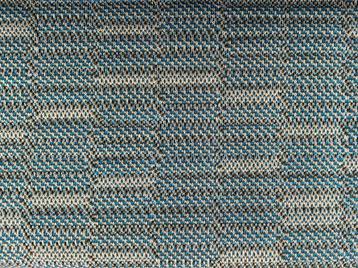 BYBORRE Johan Pine; blauw+groen+beige 11 mtr LUXE meubelstof beschikbaar voor biedingen