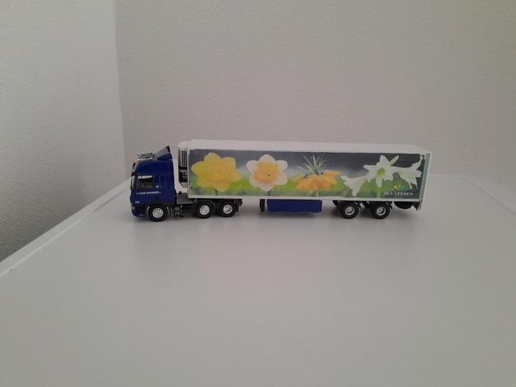 Daf CF van Dooren Transport met W.F Leenen koeltrailer ., Hobby en Vrije tijd, Modelauto's | 1:50, Nieuw, Bus of Vrachtwagen, Tekno