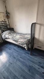 1 persoonsbed, Huis en Inrichting, Ophalen, Eenpersoons, Zwart, 200 cm