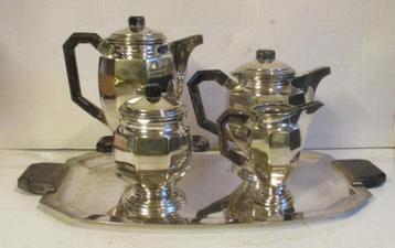 origineel art deco geometrisch model koffie servies AK beschikbaar voor biedingen