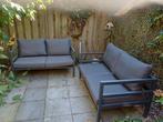 Loungebanken, 2 stuks, Tuin en Terras, Ophalen, Zo goed als nieuw, Aluminium