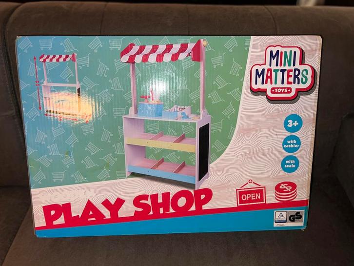 Winkeltje Spelen Speelgoed Kassa Scanner Winkel Nieuw, Kinderen en Baby's, Speelgoed | Houten speelgoed, Zo goed als nieuw, Ophalen of Verzenden
