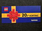 Lego intertoys €20,- korting voucher kortingsbon, Eén persoon, Kortingsbon, Overige typen