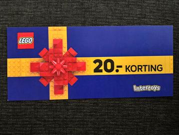 Lego intertoys €20,- korting voucher kortingsbon beschikbaar voor biedingen