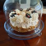 Glazen taartplateau met stolp, Schaal, Rond, Ophalen of Verzenden, Glas