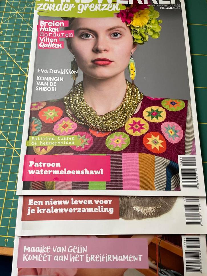 Handwerken zonder grenzen - Diverse nummers, Boeken, Tijdschriften en Kranten, Zo goed als nieuw, Overige typen, Ophalen of Verzenden