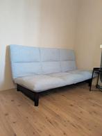 Licht grijze bedbank, Huis en Inrichting, Ophalen, Zo goed als nieuw, Tweepersoons, Zwart