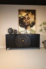 Dressoir Sun | Zwart Mangohout, Nieuw, Ophalen of Verzenden, X, X