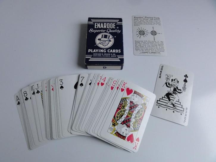Enardoe Eureka Marked Stripper Deck Bridge size cards, Hobby en Vrije tijd, Gezelschapsspellen | Kaartspellen, Zo goed als nieuw