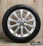 Audi A6 velgen + Runflat zomerbanden | 17 inch, Gebruikt, Banden en Velgen, 17 inch, Ophalen of Verzenden