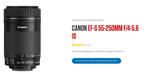 Canon EF-S 55-250mm f/4-5.6 IS, Ophalen of Verzenden, Zo goed als nieuw, Telelens