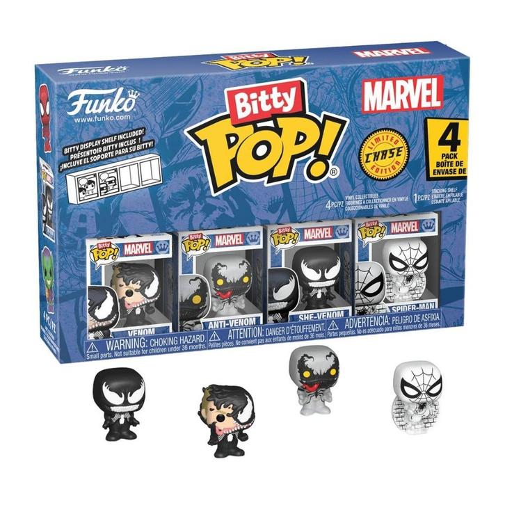 Spider-Man Bitty POP! 4-Pack Vinyl Figures Series 3 (2cm) -, Verzamelen, Poppetjes en Figuurtjes, Nieuw, Verzenden