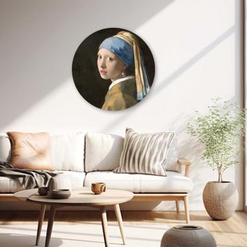 Muurcirkel Meisje met de parel - Johannes Vermeer beschikbaar voor biedingen
