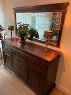 Koloniale Meubelset met Uitschuiftafel, Ophalen, Gebruikt, 150 tot 200 cm, Teakhout