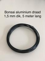 1,5 mm bonsai aluminium draad 5 meter, Tuin en Terras, Gaas en Draad, Ophalen of Verzenden, Nieuw, Minder dan 10 meter