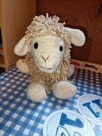 Texel schaap knuffel beige met slierten 34 cm lang, Ophalen of Verzenden