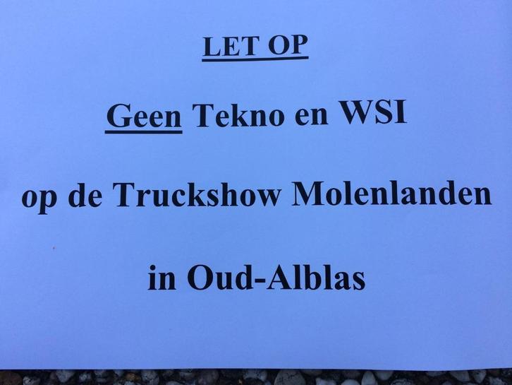 Vr 29 Aug Geen Tekno en WSI op deTruckshow Molenlanden maar?, Hobby en Vrije tijd, Modelauto's | 1:50, Nieuw, Bus of Vrachtwagen
