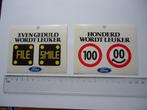sticker oud Ford oldtimer auto capri escort taunus retro car, Verzenden, Zo goed als nieuw, Auto of Motor